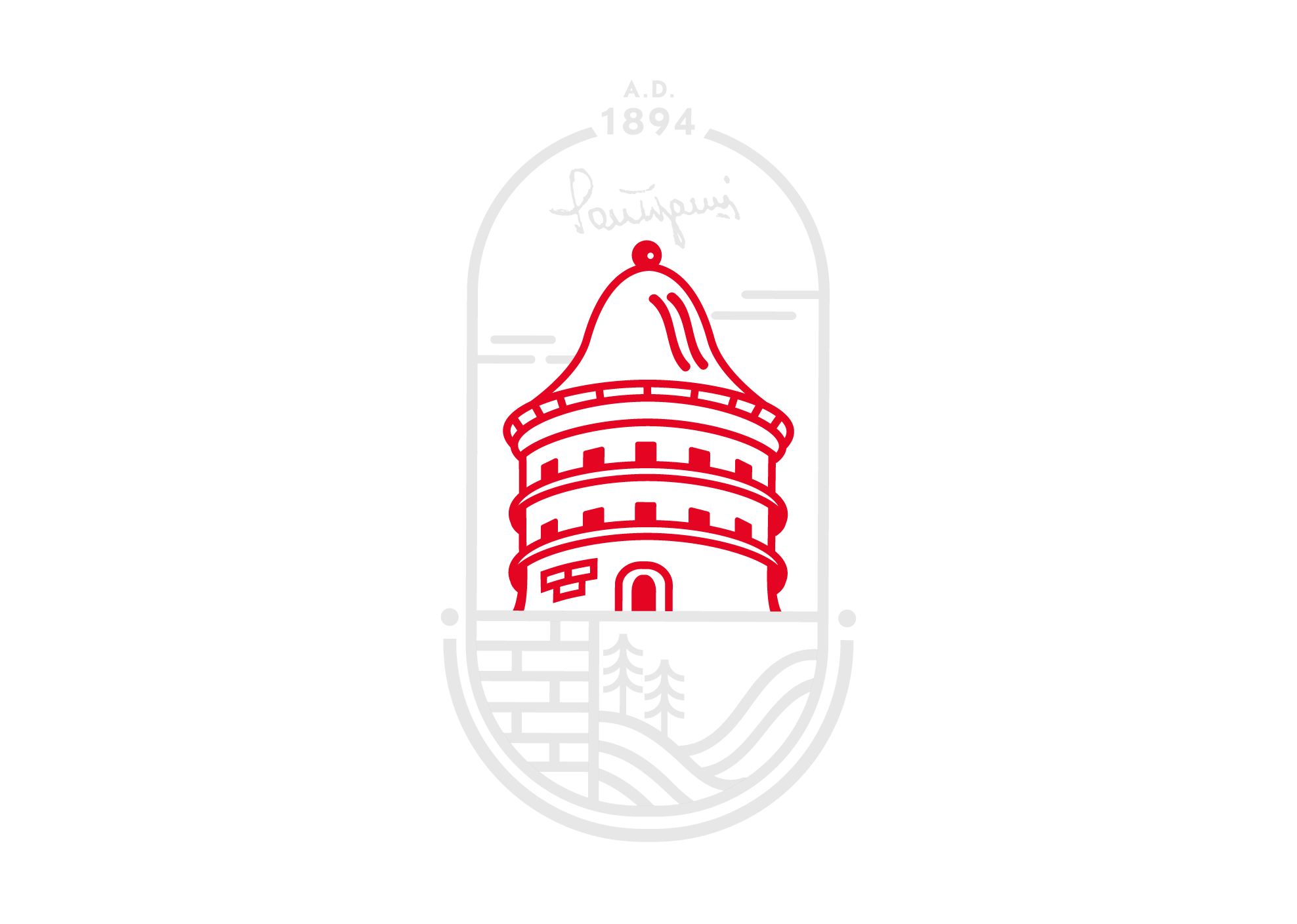 Dettaglia del logo di Tenute Agricole Santojanni, la Torretta di San Zaccaria